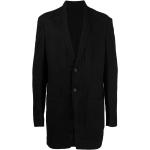 Manteaux en laine Rick Owens noirs à manches longues à col en V Taille 3 XL pour homme en promo 