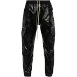 Pantalons taille élastique Rick Owens noirs enduits Taille XL 