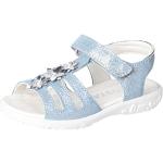 RICOSTA Lassie Sandales Cleo,Largeur: Normale (WMS),Chaussures d'été,Chaussures de Loisir,Sandalette,Velcro,Bleu (Arctic / 130),33 EU