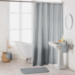 Rideaux de douche gris en polyester 200x180 en promo 