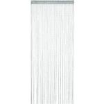 Rideau de fil avec passage tringle lot de 1, peut être raccourci, porte, fenêtre, 145x245cm, lavable, argenté brillant