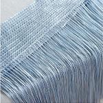 Rideaux de porte argentés en polyester à perles 100x200 