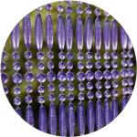 Rideaux de porte Casa violets à perles transparents pour enfant 