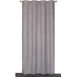 Rideaux prêt-à-poser gris en polyester isolants thermiques 240x140 
