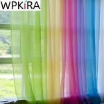 Rideaux multicolores transparents en promo 