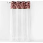 Rideaux à oeillet Paris Prix roses en polyester à franges 240x140 en promo 