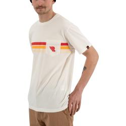Riding Culture RC5004 Stripe, t-shirt S Blanc/Rouge/Orange Blanc/Rouge/Orange