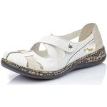 Chaussures casual Rieker blanches Pointure 42 look casual pour femme en promo 