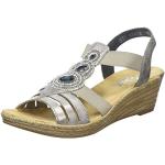 Sandales compensées Rieker 62459 grises Pointure 39,5 look fashion pour femme 