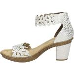 Sandales nu-pieds Rieker blanches Pointure 36 look fashion pour femme en promo 