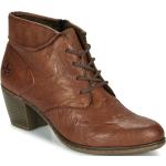 Chaussures d'hiver Rieker marron avec un talon entre 5 et 7cm pour femme 