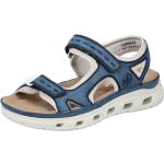 Chaussures de randonnée Rieker bleues Pointure 41 avec un talon jusqu'à 3cm pour femme 