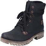 Desert boots Rieker 78530 noires avec semelles amovibles à fermetures éclair Pointure 39 look casual pour femme 