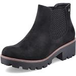 Boots Chelsea Rieker 99284 noires avec semelles amovibles Pointure 38 look fashion pour femme en promo 