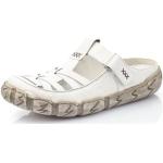 Chaussures basses d'automne Rieker blanches en cuir avec semelles amovibles Pointure 36 pour femme en promo 