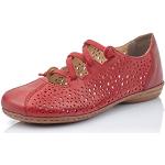 Chaussures casual Rieker rouges avec semelles amovibles Pointure 37 look casual pour femme 