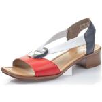 Sandales plates Rieker 62662 rouges avec semelles amovibles Pointure 40 look fashion pour femme 