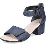 Sandales plates Rieker bleues avec semelles amovibles Pointure 40 look fashion pour femme 