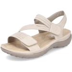 Sandales plates Rieker beiges avec semelles amovibles Pointure 41 look fashion pour femme en promo 