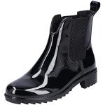 Boots Chelsea Rieker noires en PVC Pointure 42 avec un talon entre 3 et 5cm look fashion pour femme 