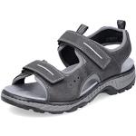 Sandales plates Rieker grises avec semelles amovibles Pointure 43 look fashion pour homme 