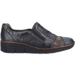 Chaussures casual Rieker noires Pointure 41 avec un talon jusqu'à 3cm look casual pour femme en promo 