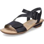 Sandales plates Rieker noires avec semelles amovibles Pointure 39 look fashion pour femme 
