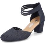 Sandales à talons Rieker bleues en cuir synthétique Pointure 36 avec un talon entre 5 et 7cm look fashion pour femme 