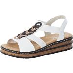 Sandales compensées Rieker blanches Pointure 40 look fashion pour femme 