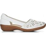 Chaussures casual Rieker blanches en cuir Pointure 41 look casual pour femme 