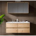 Riho Porto Double-vasque Wave avec meuble sous-vasque et armoire de toilette, F014011DP6+W018010005+F014030DP6+204927,