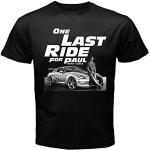 rinde Fast and Furious 7 One Last Ride for Paul Walker T-shirt pour homme Noir Taille XL