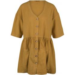Rip Curl - Women's Premium Linen Dress - Robe - L - gold