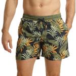 Shorts de sport verts tropicaux Taille XXL look fashion pour homme 