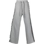 Pantalons taille élastique gris à pompons Taille L look casual 