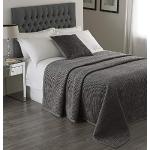Couvre-lits gris en velours 240x250 cm 