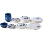 Rivaldi, Botanic Blu Service de vaisselle 24 pièce