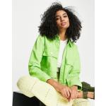 Chemises en jean River Island vertes en denim Taille S classiques pour femme en promo 