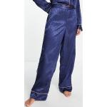 Pantalons de pyjama River Island bleus Taille S classiques pour femme en promo 