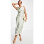 Robes col bénitier River Island argentées longues à col bénitier Taille XL classiques pour femme en promo 
