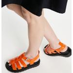 Sandales spartiates River Island orange en caoutchouc à bouts ouverts Pointure 36 pour femme en promo 