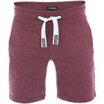 Shorts de running rouge bordeaux Taille 5 XL look fashion pour homme en promo 
