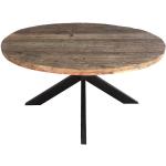 Tables rondes marron en bois recyclé diamètre 150 cm 