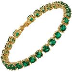 Bracelets Rizilia verts en or jaune fantaisie 18 carats look fashion 