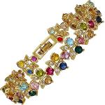 Bracelets Rizilia multicolores en or jaune fantaisie 18 carats look fashion pour femme 