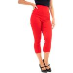 Pantalons Ro Rox rouges Taille XXL look Pin-Up pour femme 