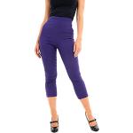 Pantalons Ro Rox violets Taille XL look Pin-Up pour femme 