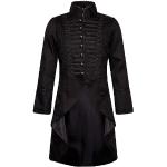 Manteaux gothiques Ro Rox noirs en coton Taille XXL look gothique pour femme 