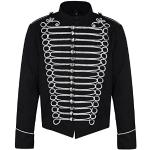 Manteaux gothiques Ro Rox argentés Taille XS steampunk pour homme en promo 
