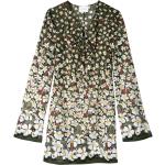 Robes fleuries LONGCHAMP kaki à fleurs en cuir à clous Taille XL look sportif pour femme 